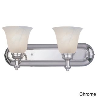 Z lite Hollywood 2 light Vanity Fixture With White Swirl Glass