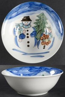 Tabletops Unlimited Winterland Christmas Coupe Cereal Bowl, Fine China Dinnerwar