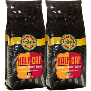 Waterfront Roasters Half caf Blend Ground Coffee (set Of Two 11 oz Bag)