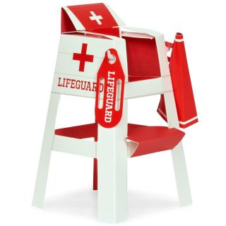 Splashin Pool Party Lifeguard Chair Placecard Holder Tabletop Decorations