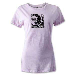 FIFA Confederations Cup 2013 Womens Emblem T Shirt (Pink)