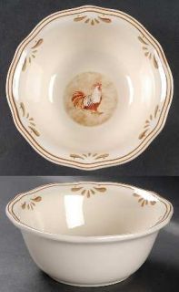 Gibson Designs Grand Rooster Individual Soup/Salad Bowl, Fine China Dinnerware  