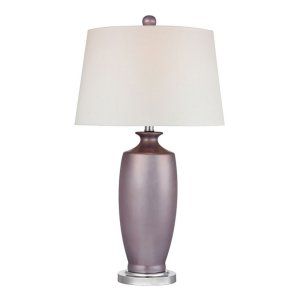 Dimond Lighting DMD D2527 Halisham Lilac Ceramic Table Lamp with White Shade