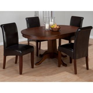 Jofran Hartland 5 Piece Dining Table Set with Black Chairs   JSI1012 1