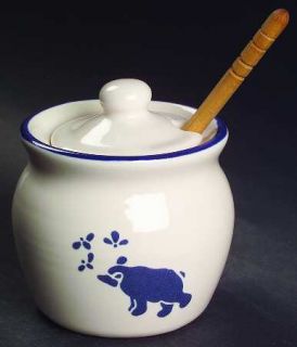 Pfaltzgraff Country Fair Honey Pot with Lid, Fine China Dinnerware   Stoneware,
