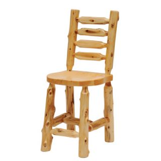 Fireside Lodge Cedar Ladder Back Counter Height Side Chair 16140 CH