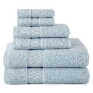 LIZ CLAIBORNE MicroCotton Bath Towels, Light Sky