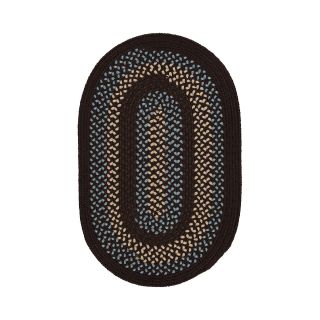Covington Reversible Braided Indoor/Outdoor Oval Rugs, Brown