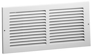 Hart Cooley 672 24x14 W Air Return Grille, 24 W x 14 H, 672 Steel Return Grille for Sidewall/Ceiling White (043366)