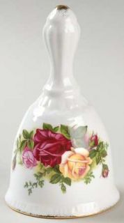 Royal Albert Old Country Roses Bell, Fine China Dinnerware   Montrose Shape,Red&