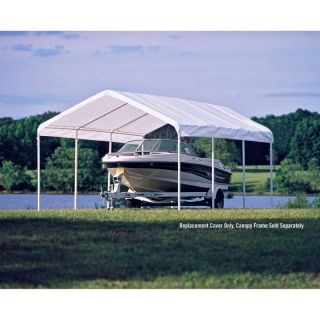 ShelterLogic 12 x 20 Canopy White Replacement Cover for 2 Frame   10049