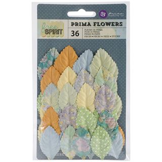 Free Spirit Flowers paper Tie dye 1.5 To 2 36/pkg