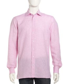 Linen Sport Shirt, Pink
