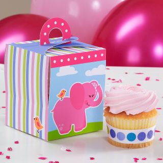 Pink Elephants Cupcake Boxes