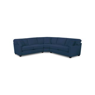 Possibilities Sharkfin Arm 3 pc. Left Arm Sofa Sectional, Sapphire (Blue)