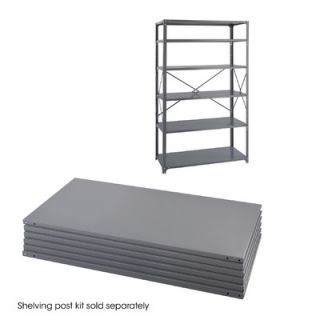Safco Products 24 Industrial Steel Shelving in Dark Gray SAF6254 / 6255 Size