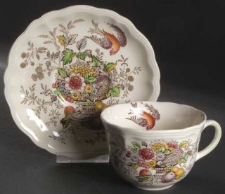 Royal Doulton Hampshire Oversized Cup & Saucer Set, Fine China Dinnerware   Flow