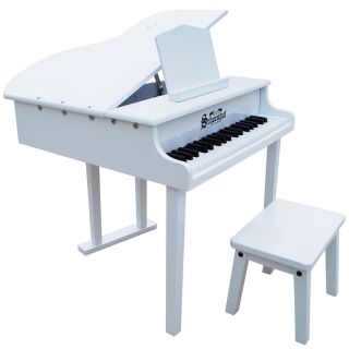 Schoenhut White Baby Grand Toy Piano
