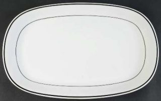 Chalfonte Duchess, The 15 Oval Serving Platter, Fine China Dinnerware   Platinu