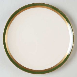 Flintridge Contessa Spanish Green (Gold/Coupe) Salad Plate, Fine China Dinnerwar