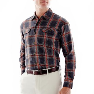 Haggar Ottoman Weave Shirt, Petrol, Mens