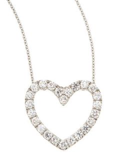 18k Diamond Heart Pendant Necklace