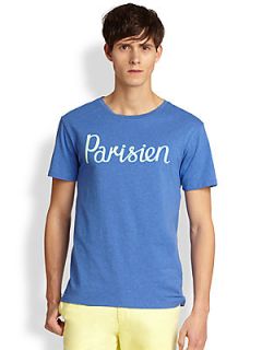 Kitsuné Tee Parisien Tee   Blue