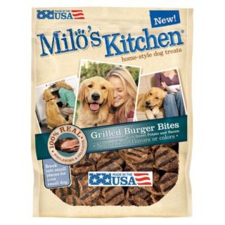 Milos Kitchen Home Style Dog Treats   Grilled Burger Bites (15 oz)