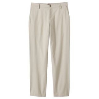 Merona Mens Ultimate Flat Front Pants   Oyster 34x32