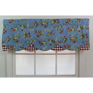 Strawberry Fields Blue Petticoat Valance