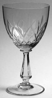 Toscany Essex Water Goblet   Criss Cross And Fan  Cut