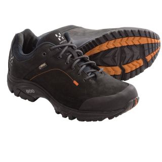 Haglofs Ridge Gore Tex(R) Trail Shoes   Waterproof  Nubuck (For Men)   MAGNETITE/PAPAYA (10 )