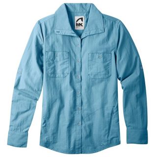 Mountain Khakis Granite Creek Shirt   UPF 50+  Brushed Nylon  Long Sleeve (For Women)   POOL BLUE (L )