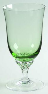 Sasaki Hawthorne Jade Iced Tea   Jade Green Bowl,Clear Twisted Stem