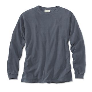Long sleeved Pigment dyed T shirt, Ink, X Large
