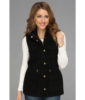 Calvin Klein Wool Vest w/ Pockets Womens Vest (Black)