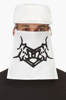 Ktz White Detachable Face Mask Patrol Cap