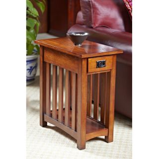 Leick Solid Ash Mission Chairside End Table Multicolor   8202
