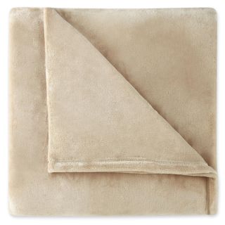JCP Home Collection  Home Velvet Plush Solid Blanket, Stonehenge
