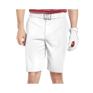 Izod Golf Flat Front Shorts, Brght Whte, Mens