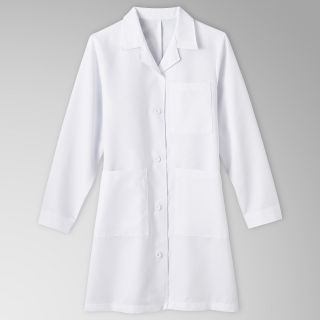 Fundamentals by White Swan Meta Ladies 5 Pocket Lab Coat, White, Womens
