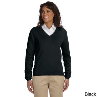 Womens Layered Look V neck Sweater