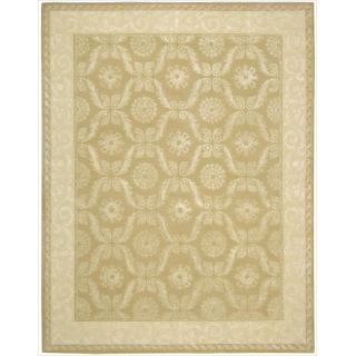 Nourison Hand tufted Symphony Bordered Gold Rug (76 X 96)