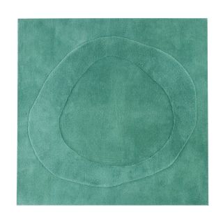 CONRAN Design by Tufted Wool Square Rug, Green