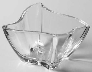 Villeroy & Boch New Wave (Squarish Base) 3 Sauce Dish   Clear,Curved Sides Of B