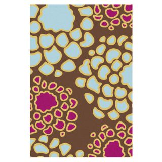 Inhabit Mum Plum/Cornflower Rug MUMPLCF_8X10R Rug Size 5 x 8