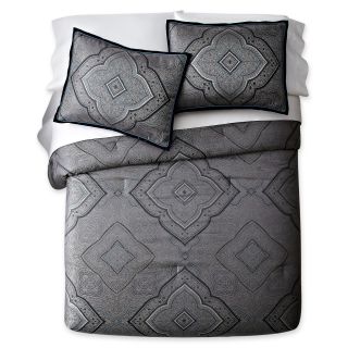 Torino 4 pc. Comforter Set, Black/Grey