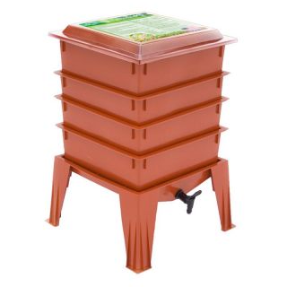 The Worm Factory 360 Worm Composter   Terra Cotta Multicolor   WF360 TERRA CO