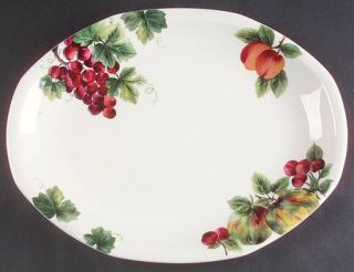 Royal Doulton Vintage Grape  13 Oval Serving Platter, Fine China Dinnerware   G