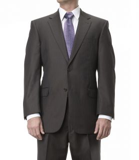 Signature Gold 2 Button Wool Suit  Brown Fashion Stripe JoS. A. Bank Mens Suit